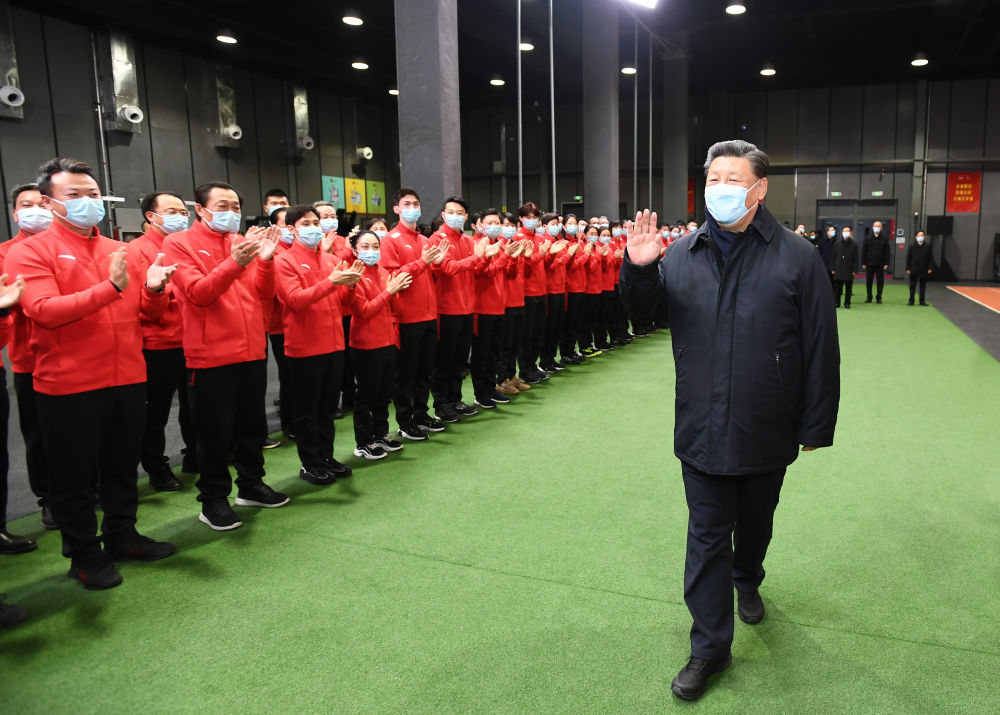 1月4日，习近平总书记在北京考察冬奥会、冬残奥会筹办备赛工作。新华社记者谢环驰摄